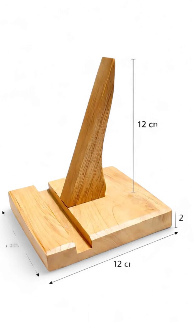 stand smartphone kayu clasic minimalis